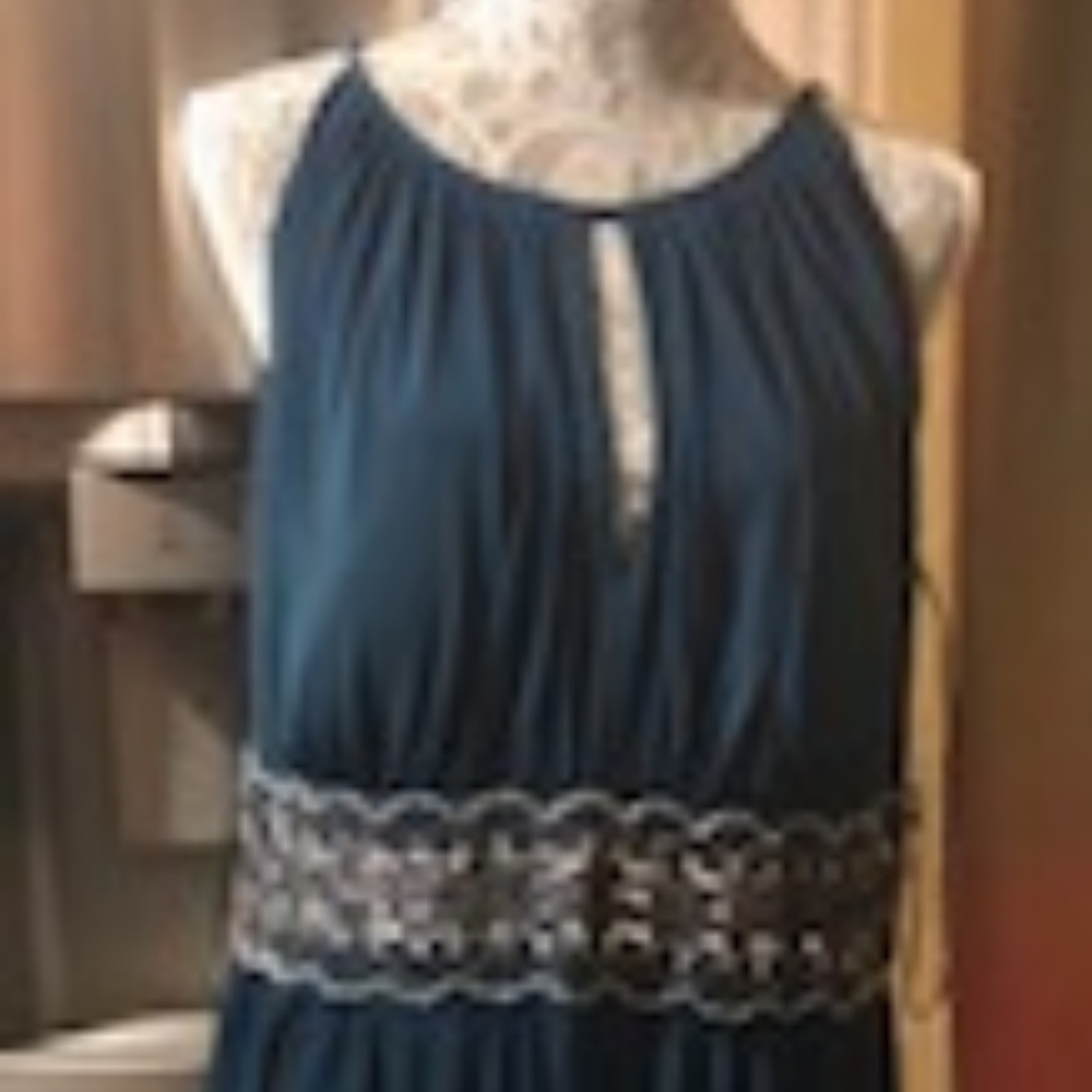 Large Cocktail Blue/ turquoise gown / dress